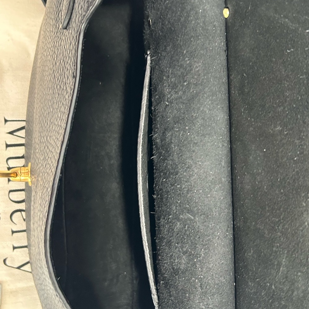 Mulberry Amberly Medium Satchel Black w/Gold Hardware EUC - Picture 10 of 15